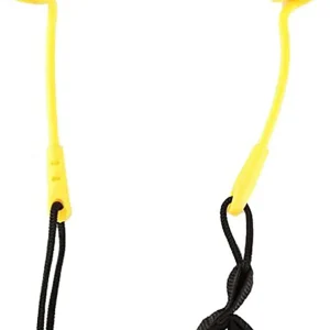 10 Ft Coiled SUP Leash Ankle Strap-Yellow